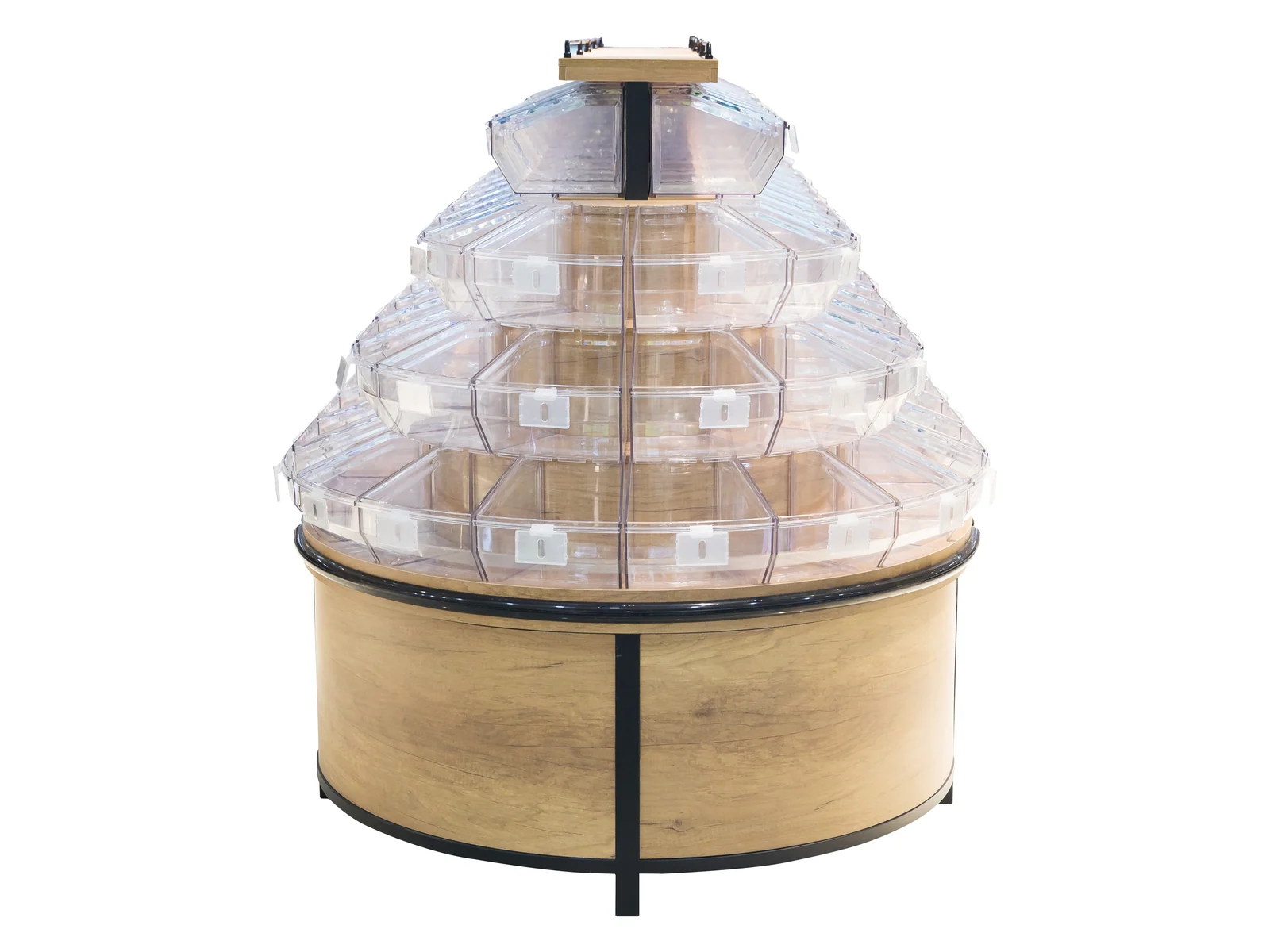 五层斜口散货岛柜（弧形端头）图片 2